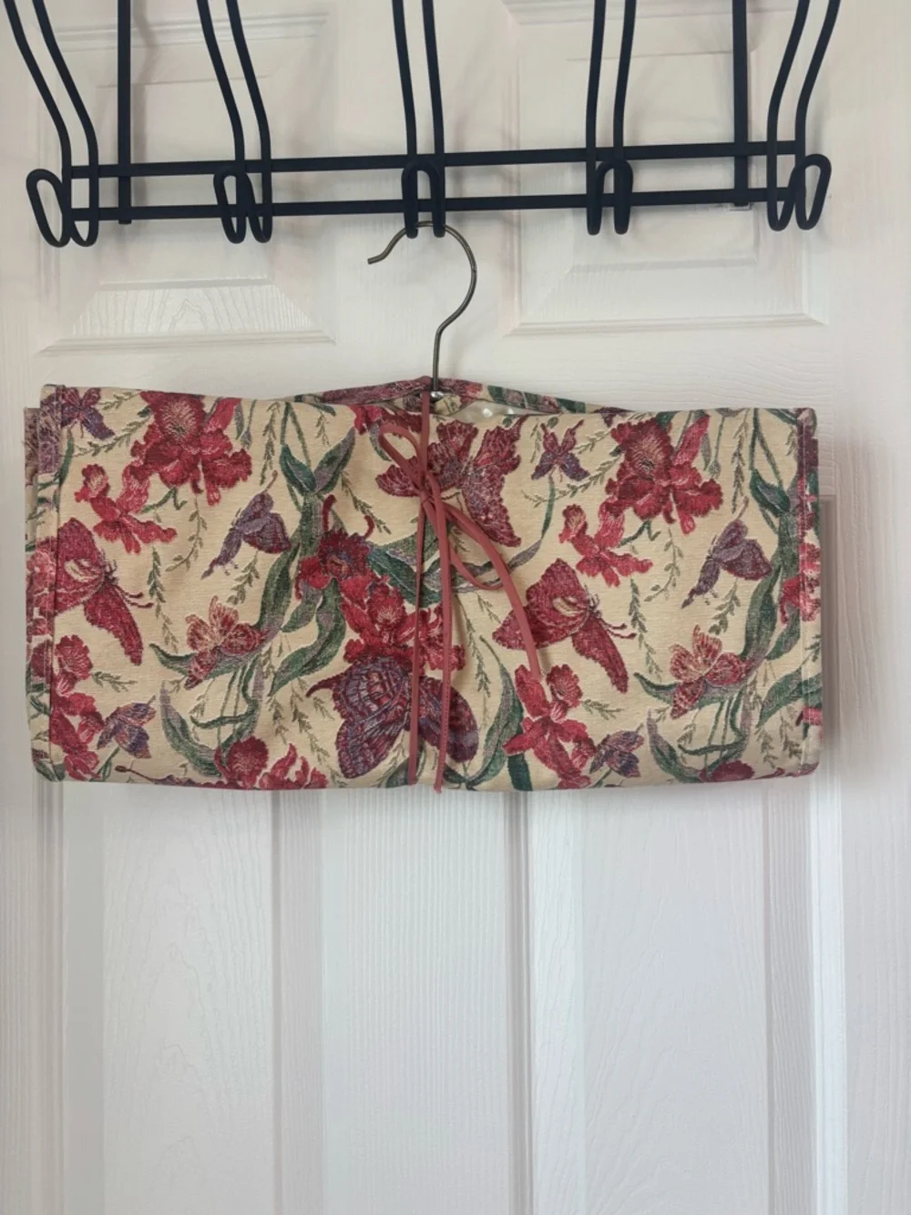 Vintage Tapestry Floral Butterfly Garment/Linen Bag